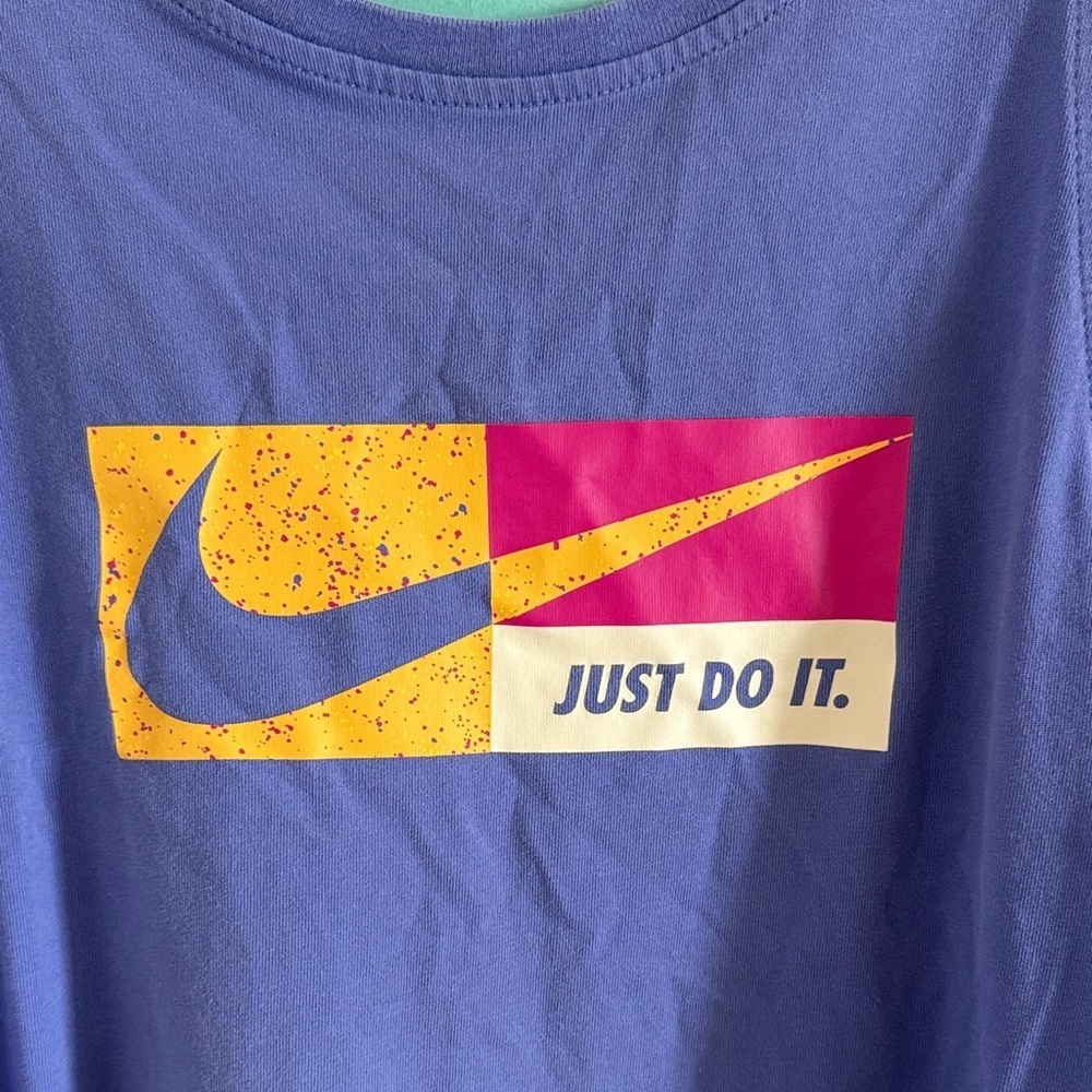 Nike Purple Tank Top with Logo Patch Size Small - Picture 2 of 6